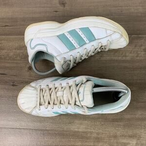 Adidas Z-Traxion Golf Shoes Blue Green White Floral Design Womens Size 10